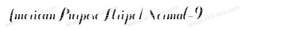 AmericanPurposeStripe1Normal-9xB5字体转换