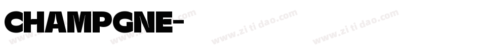 CHAMPGNE字体转换