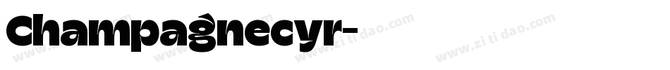 Champagnecyr字体转换