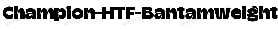Champion-HTF-Bantamweight字体转换