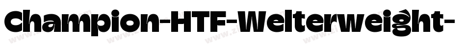 Champion-HTF-Welterweight字体转换