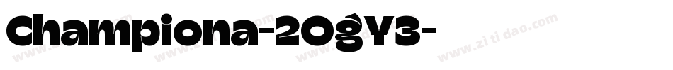 Championa-2OgY3字体转换