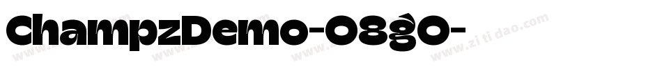ChampzDemo-O8gO字体转换
