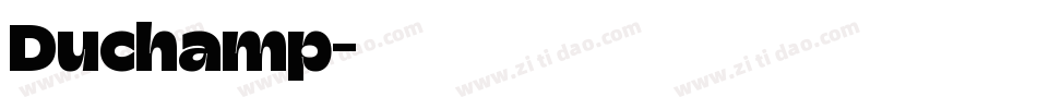 Duchamp字体转换