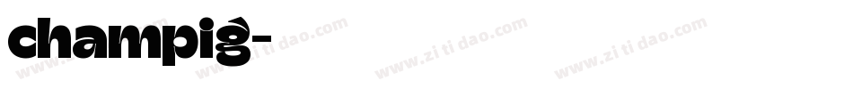 champig字体转换