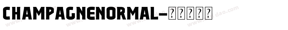 ChampagneNormal字体转换