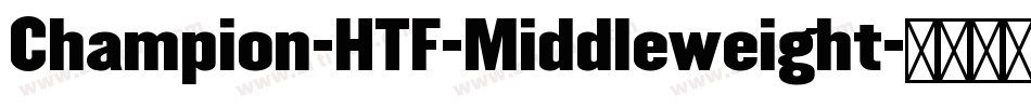 Champion-HTF-Middleweight字体转换