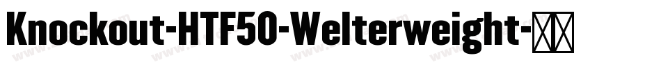 Knockout-HTF50-Welterweight字体转换