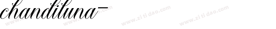 chandiluna字体转换