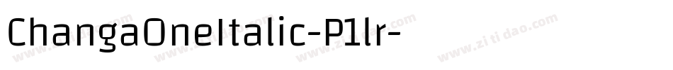 ChangaOneItalic-P1lr字体转换