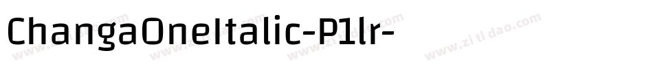 ChangaOneItalic-P1lr字体转换