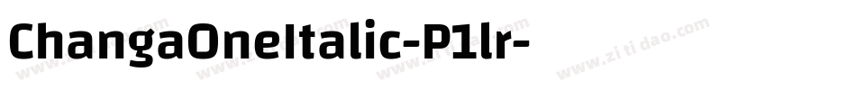 ChangaOneItalic-P1lr字体转换