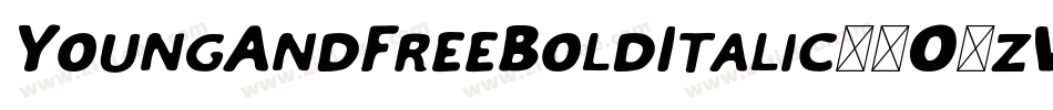 YoungAndFreeBoldItalic-2O1zW字体转换