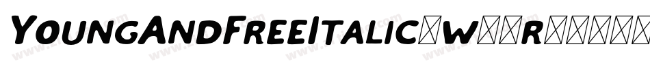 YoungAndFreeItalic-w13r2字体转换