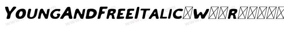 YoungAndFreeItalic-w13r2字体转换