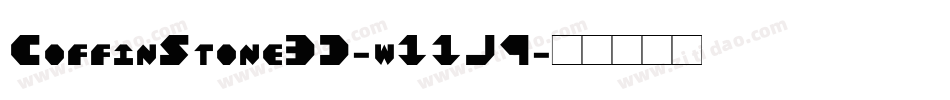 CoffinStone3D-w11J9字体转换