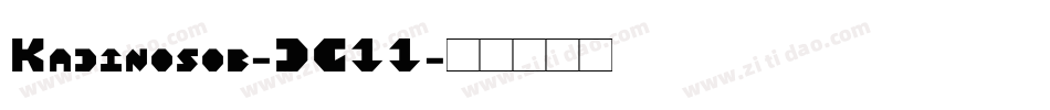 Kadinosob-DG11字体转换