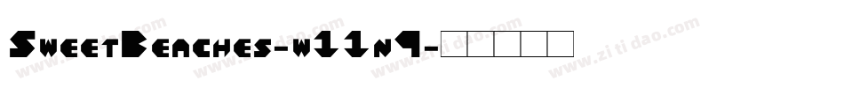 SweetBeaches-w11n9字体转换
