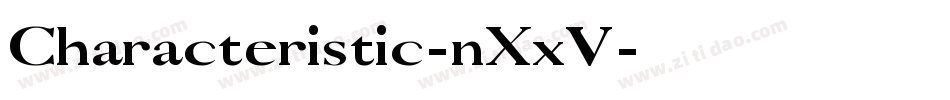 Characteristic-nXxV字体转换