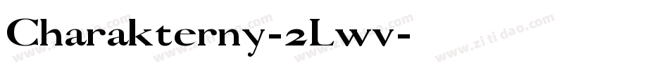 Charakterny-2Lwv字体转换