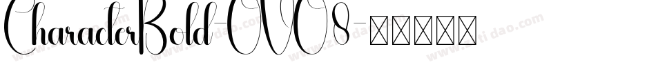 CharacterBold-OVO8字体转换