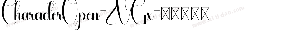 CharacterOpen-ZVGx字体转换