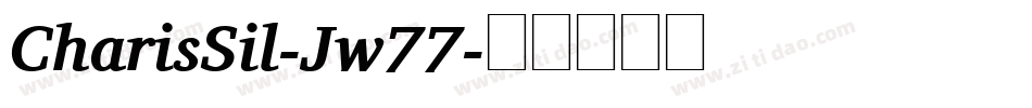 CharisSil-Jw77字体转换