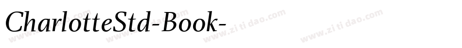 CharlotteStd-Book字体转换