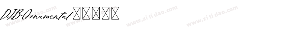 DJB-Ornamental字体转换
