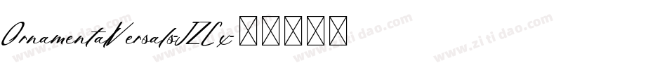 OrnamentalVersals-JZLx字体转换