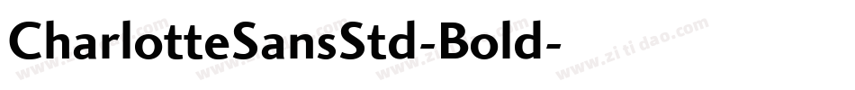 CharlotteSansStd-Bold字体转换