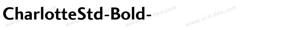 CharlotteStd-Bold字体转换