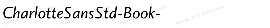 CharlotteSansStd-Book字体转换