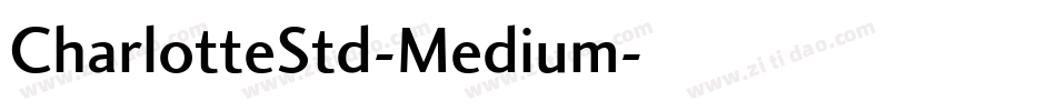 CharlotteStd-Medium字体转换