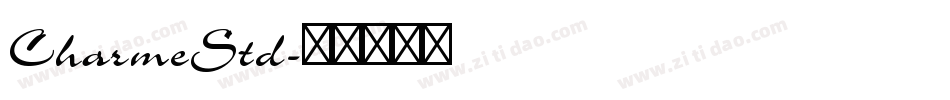 CharmeStd字体转换