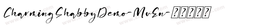 CharmingShabbyDemo-MvEn字体转换