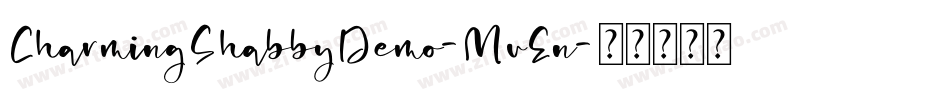 CharmingShabbyDemo-MvEn字体转换
