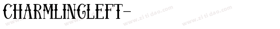 charmlingleft字体转换