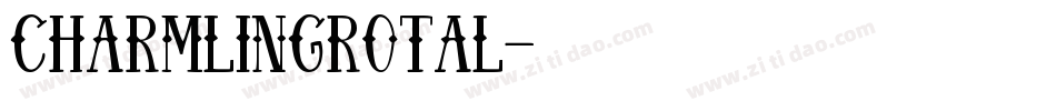 charmlingrotal字体转换