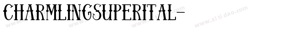 charmlingsuperital字体转换