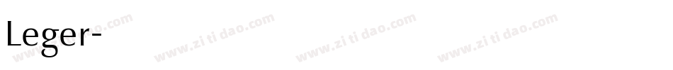 Leger字体转换