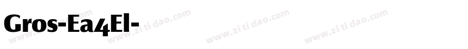 Gros-Ea4El字体转换