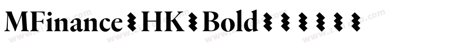 MFinance-HK-Bold字体转换