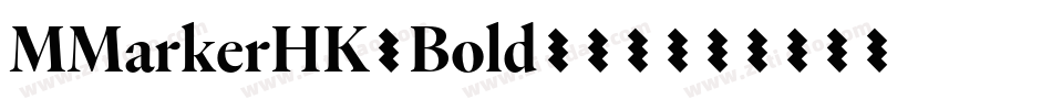 MMarkerHK-Bold转换器字体转换