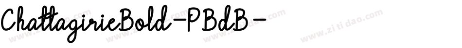ChattagirieBold-PBdB字体转换