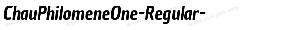 ChauPhilomeneOne-Regular字体转换