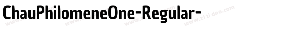 ChauPhilomeneOne-Regular字体转换