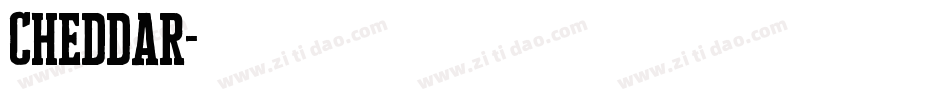 Cheddar字体转换