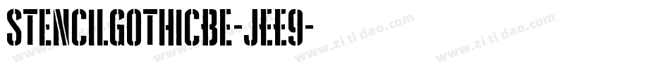 StencilGothicBe-jEE9字体转换 StencilGothicBe-jEE9字体转换