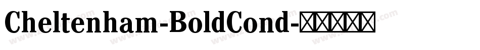 Cheltenham-BoldCond字体转换